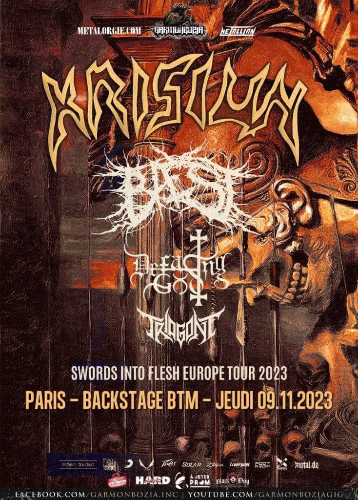 krisiun baest defacing god triagone affiche